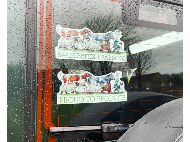 Kate Simpson Back British Farming Window Cling

