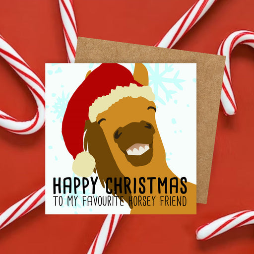 Craft Geek Christmas Horsey Friend Card