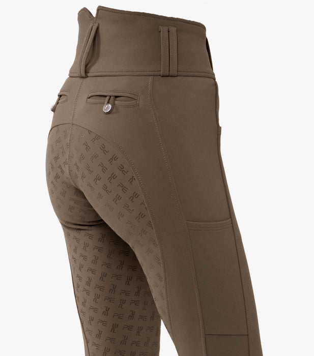 Premier Equine Coco Li Ladies Gel Full Seat Riding Breeches Walnut