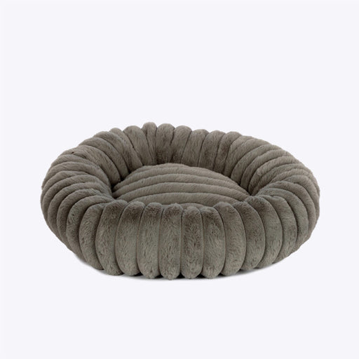 Danish Design Essentials Plush Donut Bed Smoke
