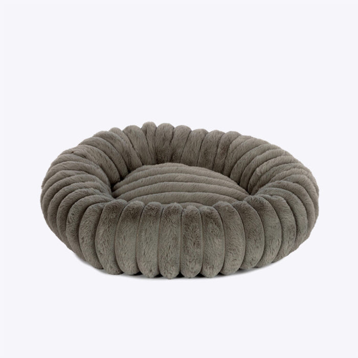 Danish Design Essentials Plush Donut Bed Smoke
