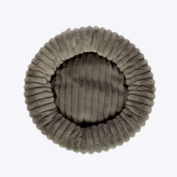 Danish Design Essentials Plush Donut Bed Smoke
