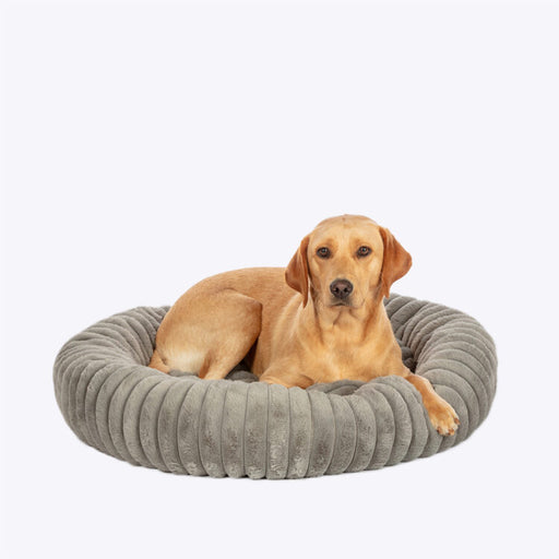 Danish Design Essentials Plush Donut Bed Smoke
