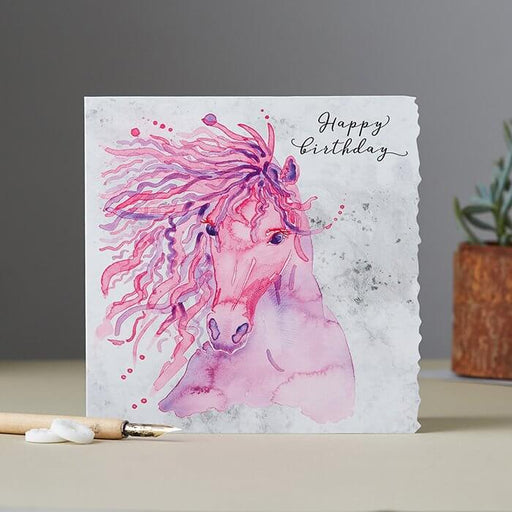 Deckled Edge Happy Birthday Card FD16