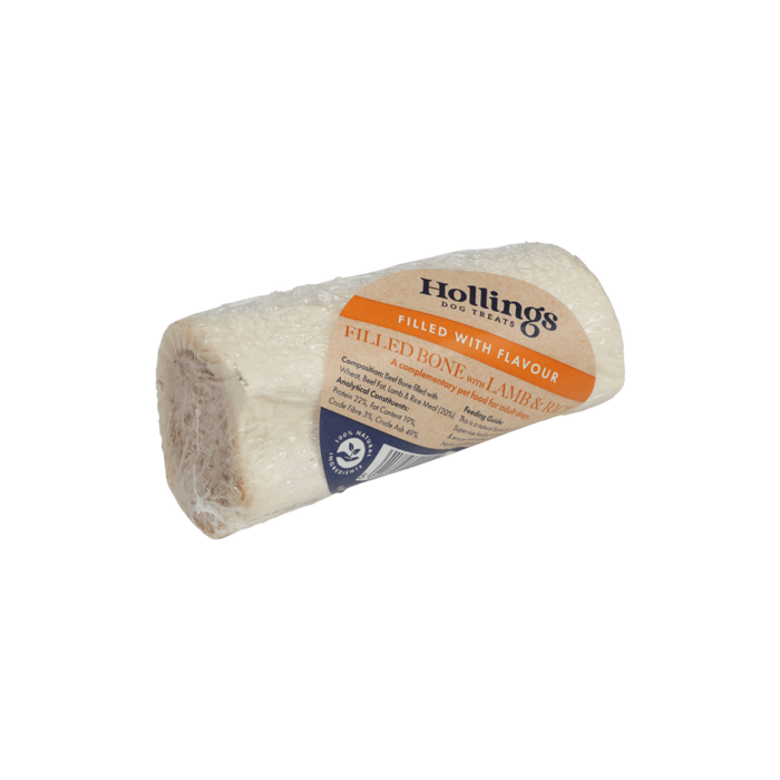 Hollings Filled Bone Lamb & Rice 190g