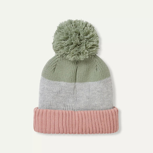 Sealskinz Flitcham Waterproof Bobble Hat Pink/Grey/Olive