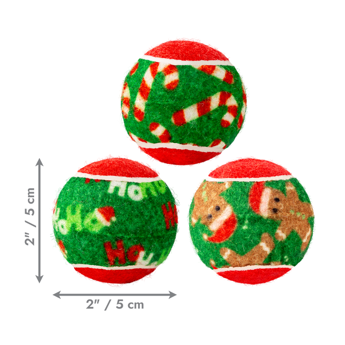 KONG Holiday SqueakAir Small Balls 6pk
