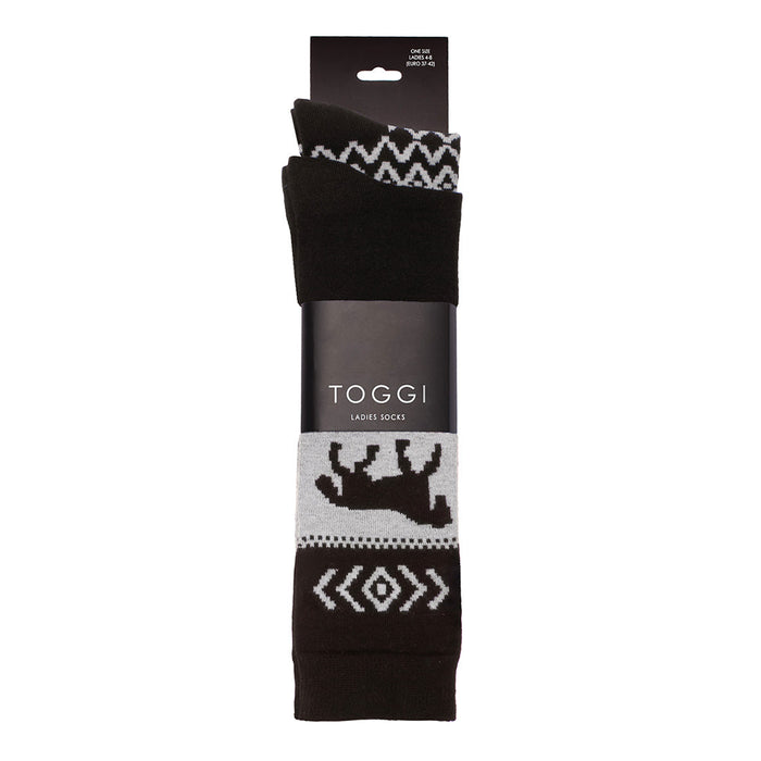 Toggi Womens Hastings Socks 2pk Black
