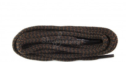 Hiking Black & Brown Laces Dog Tooth 150cm