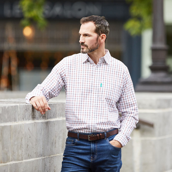 Ridgeline Men's Sedgebrook Shirt Shale & Russet