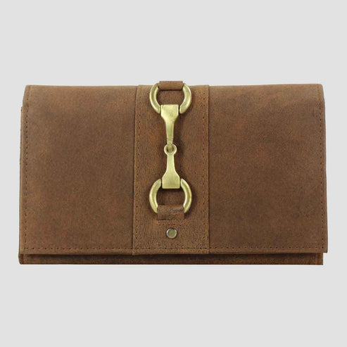 Isla Purse With Snaffle in Hunter Leather