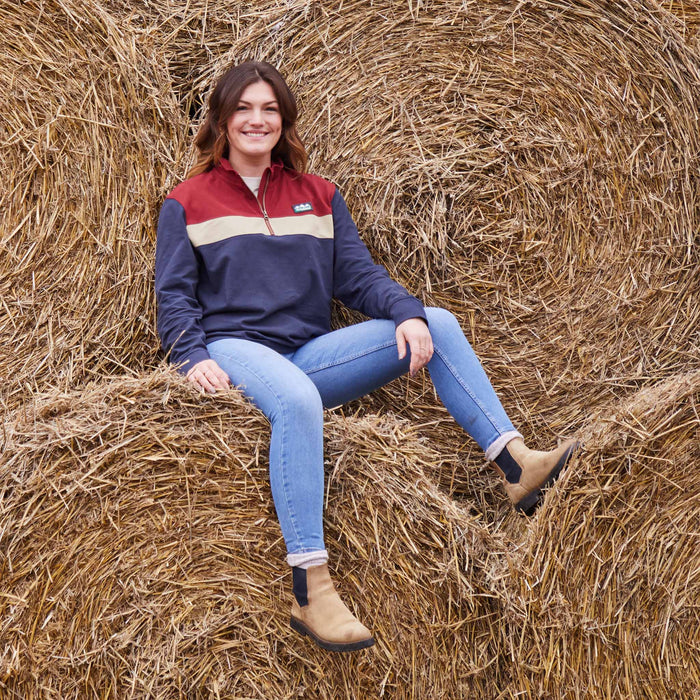 RidgeLine Unisex Backslider Rugby Top Navy