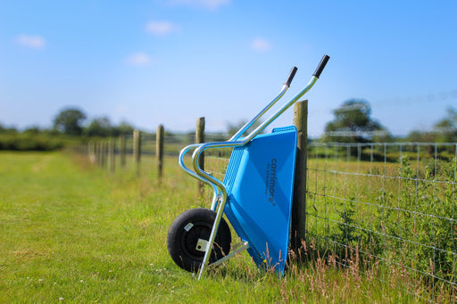 Stable Wheelbarrow 120L Sky Blue