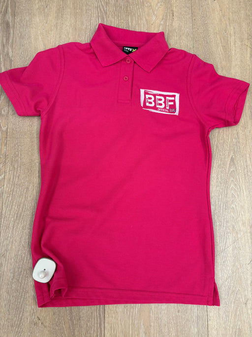 Back British Farming Ladies Polo Pink