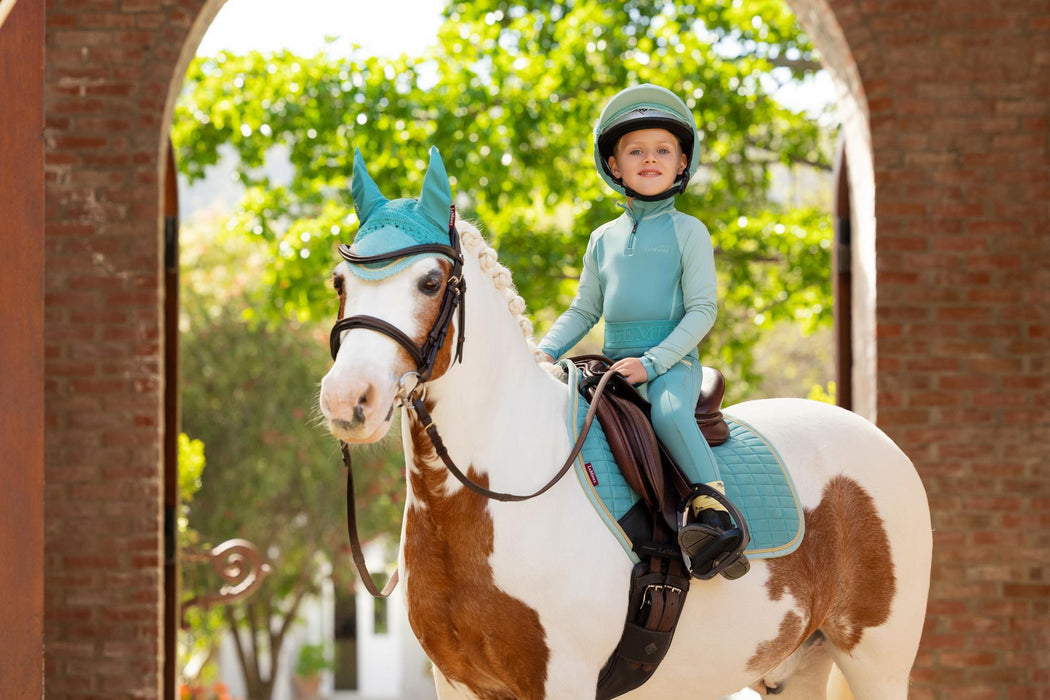 LeMieux Mini Suede Close Contact Square Lagoon