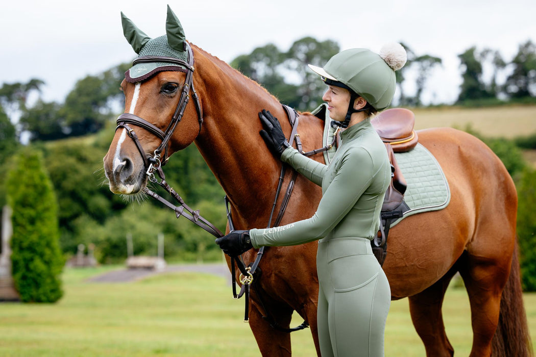 LeMieux Suede Close Contact Square Rosemary