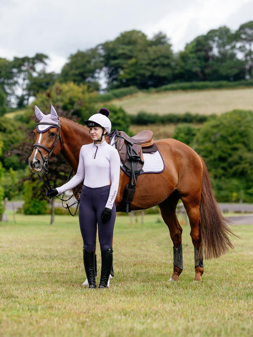 LeMieux Suede Close Contact Square Lilac