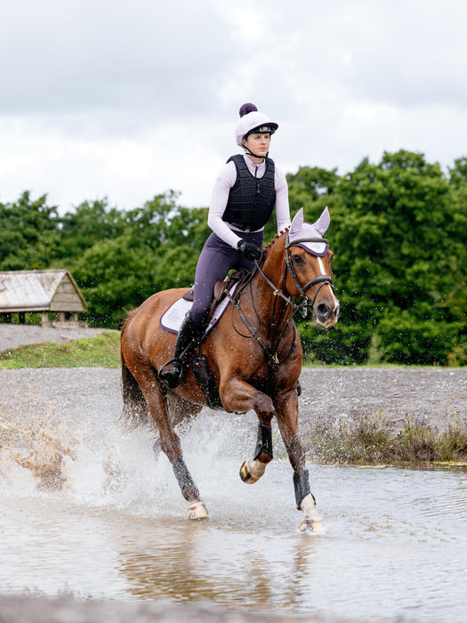 LeMieux Suede Close Contact Square Lilac