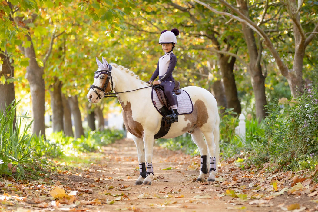 LeMieux Mini Suede Close Contact Square Lilac