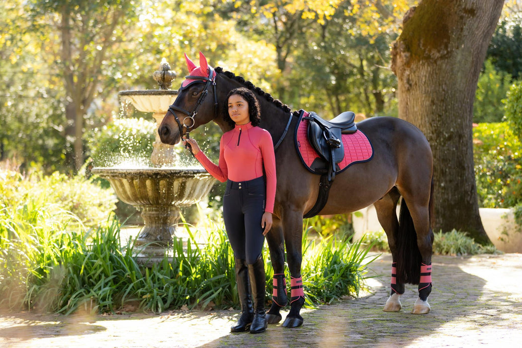LeMieux Suede GP Square Cranberry