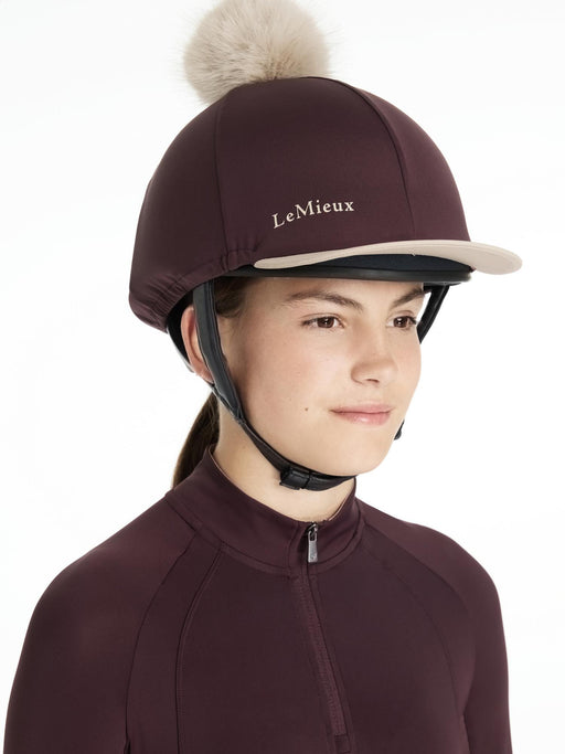 LeMieux Pom Hat Silk Classique Damson