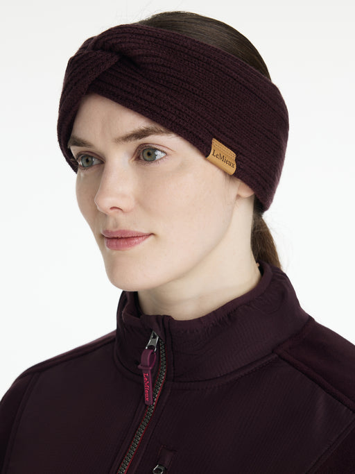 LeMieux Clara Headband Rib Knot Damson
