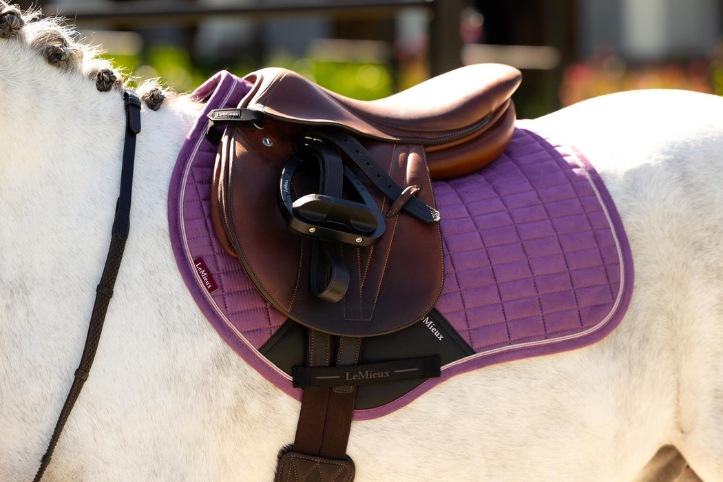 LeMieux Mini Suede Close Contact Square Mallow