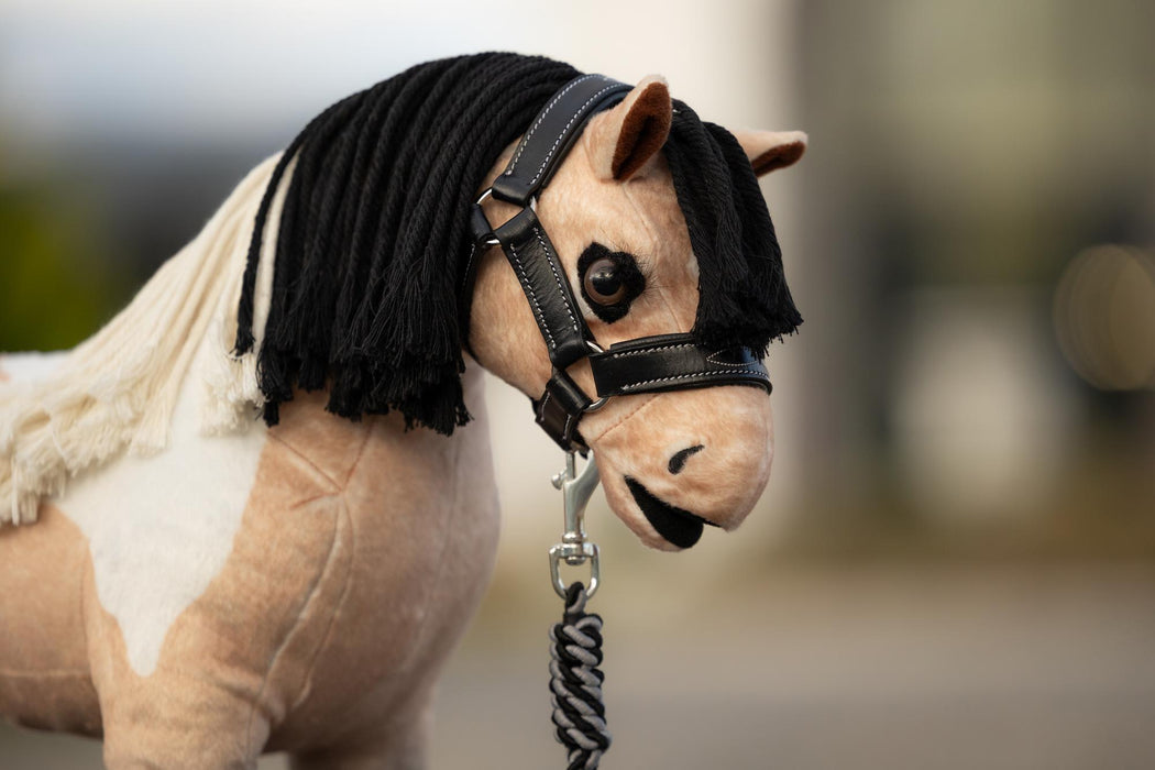 LeMieux Toy Pony Leather Head Collar & Lead RopeBlack