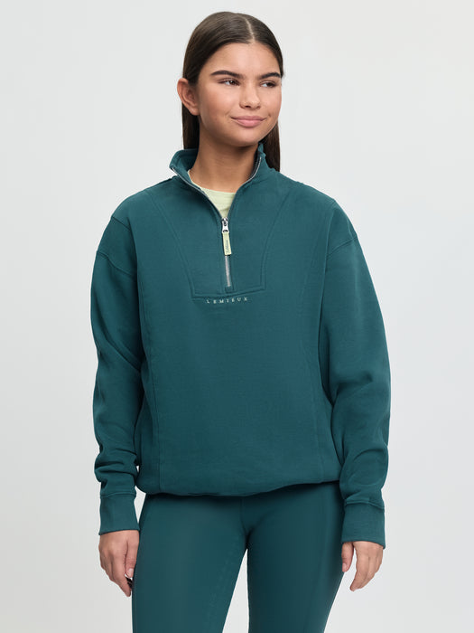 LeMieux Young Rider Vianne 1/4 Zip Sweatshirt Jungle