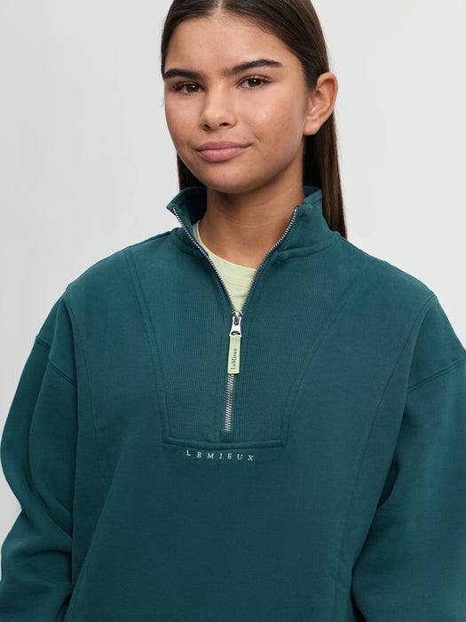 LeMieux Young Rider Vianne 1/4 Zip Sweatshirt Jungle