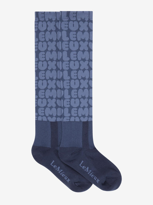 LeMieux Footsie Socks Bubble Font Shadow