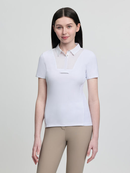 LeMieux Junior Primrose Short Sleeved Show Shirt White