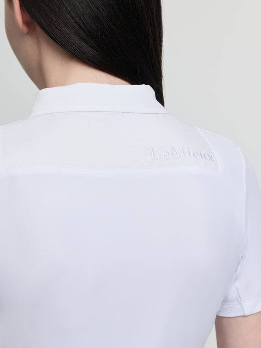 LeMieux Junior Primrose Short Sleeved Show Shirt White