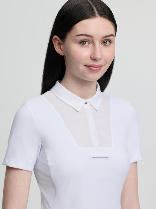 LeMieux Junior Primrose Short Sleeved Show Shirt White