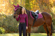 LeMieux Suede Close Contact Square Blackberry
