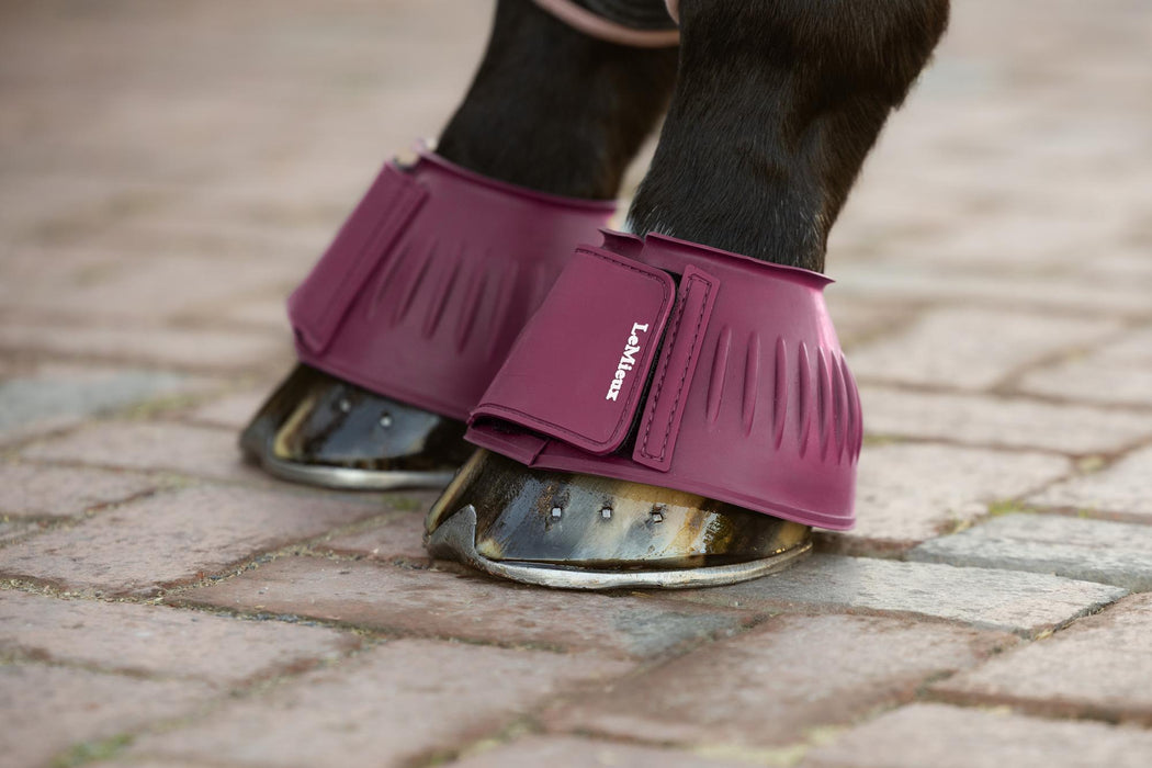 LeMieux Rubber Bell Boots Blackberry
