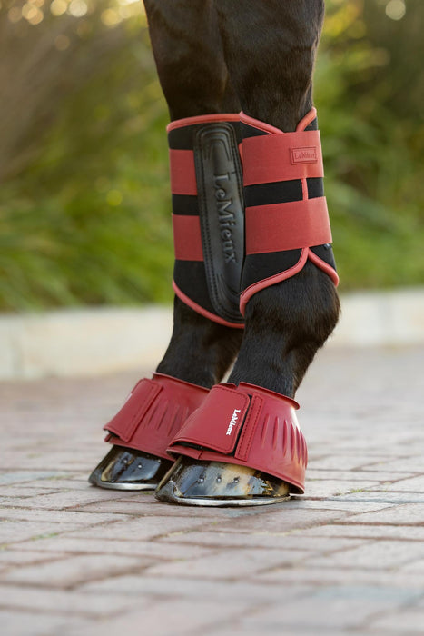 LeMieux Rubber Bell Boots Russet