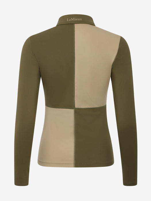 LeMieux Harlequin Rugby Shirt Willow & Pear
