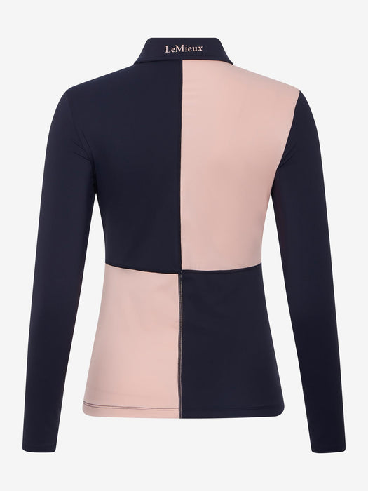 LeMieux Harlequin Rugby Shirt Petal & Navy