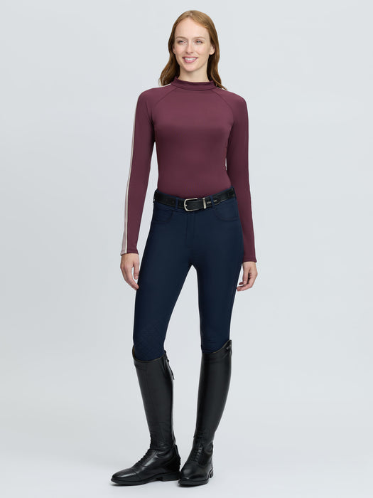LeMieux Talia Turtle Neck Base Layer Bramble
