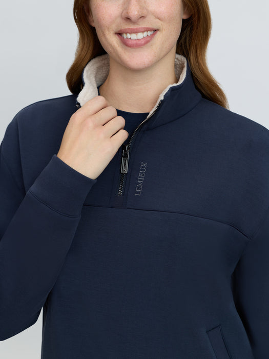 LeMieux Scarlet 1/4 Zip Sweat Shirt Navy