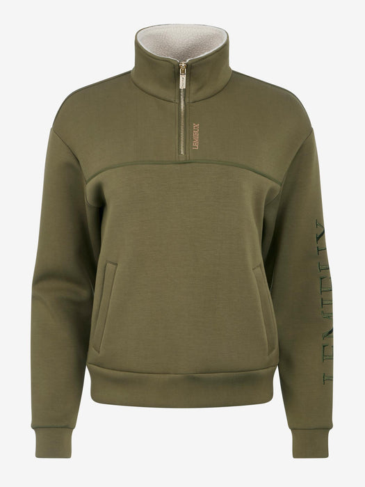 LeMieux Scarlet 1/4 Zip Sweat Shirt Willow Green
