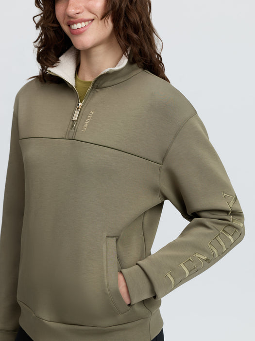 LeMieux Scarlet 1/4 Zip Sweat Shirt Willow Green