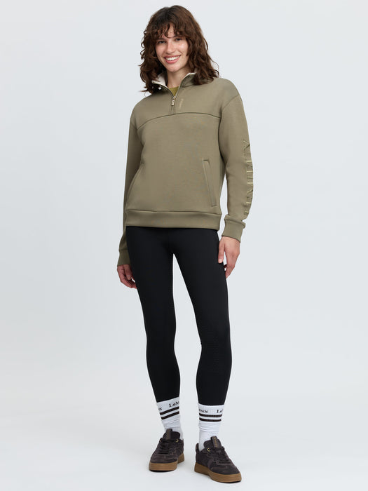 LeMieux Scarlet 1/4 Zip Sweat Shirt Willow Green