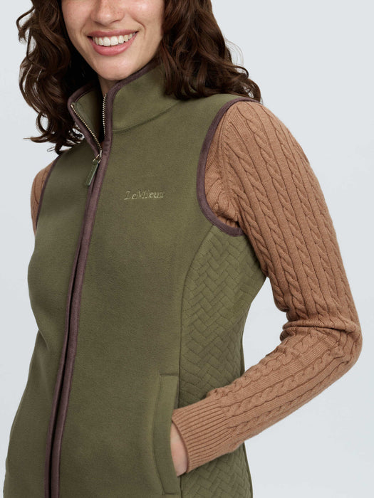 LeMieux Frankie Fleece Gilet Willow Green