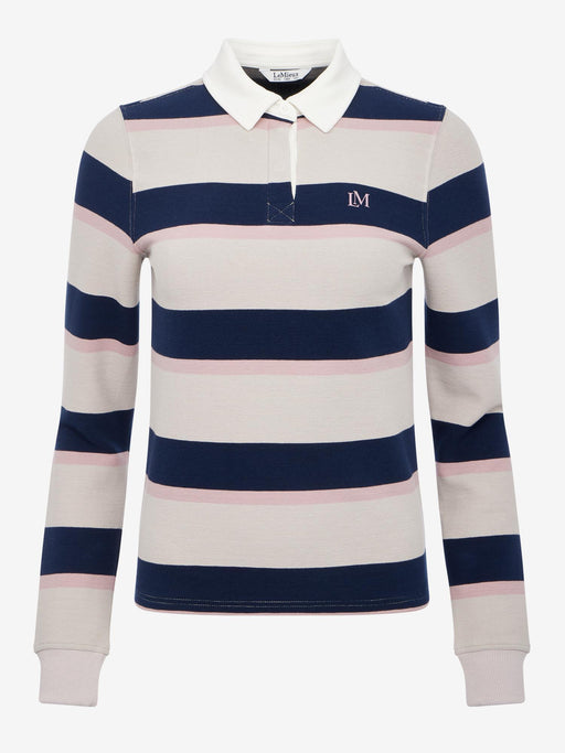 LeMieux Sloane Stripe Rugby Shirt Stone