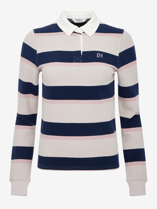 LeMieux Sloane Stripe Rugby Shirt Stone
