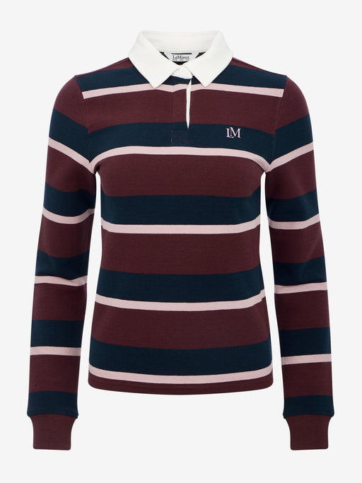 LeMieux Sloane Stripe Rugby Shirt Bramble