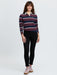 LeMieux Sloane Stripe Rugby Shirt Bramble