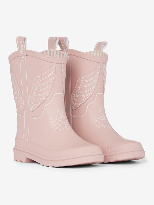 LeMieux Kids Splash Welly Western Style Pink